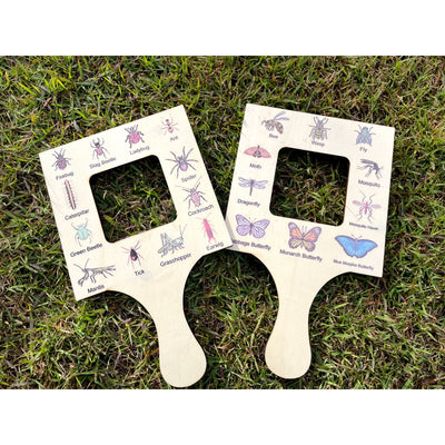 Large Wooden Pine Nature Guide View finder