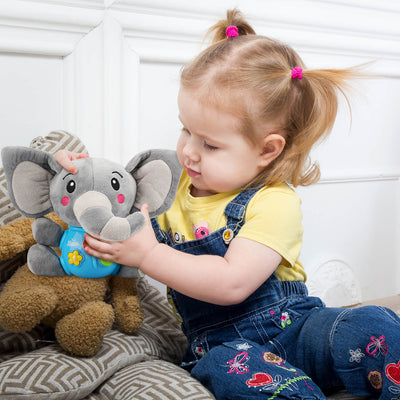 Peluche Elefante Musical para Bebé Fidtoy con Luces y Sonidos