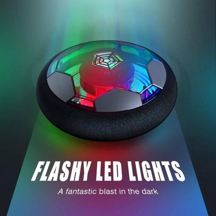 Balle de glisse intérieure Fidtoy avec lumières LED | Jouet pour enfants pour le jeu actif et la motricité