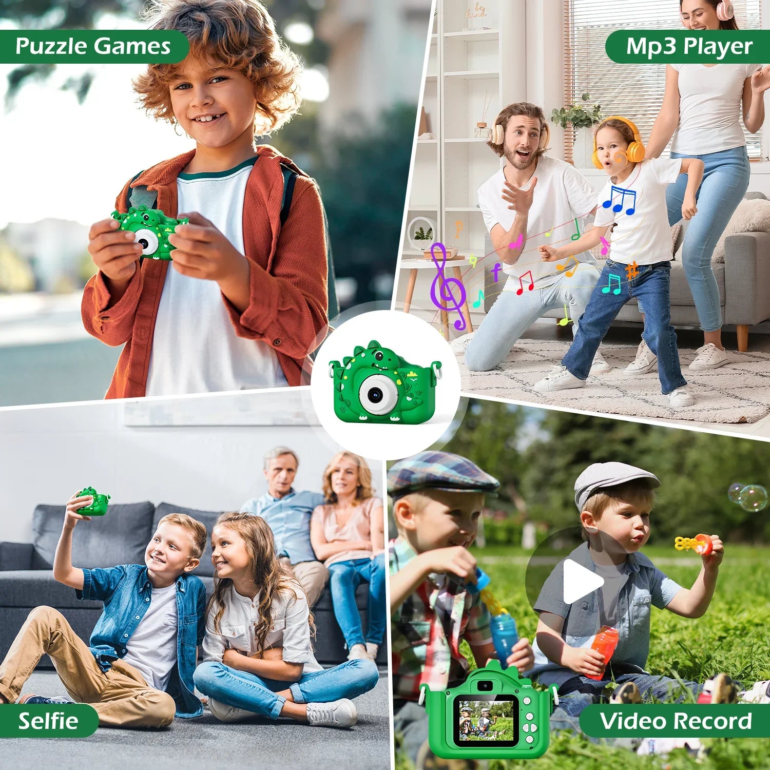 Fidtoy Kids Dinosaur Digital Camera Creative Toy for Ages 2+