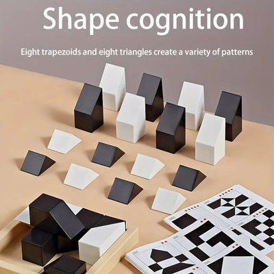 Fidtoy Logic Puzzle Game for Kids STEM Learning 120 Challenge Cards for Focus, Creativity and Problem Solving
