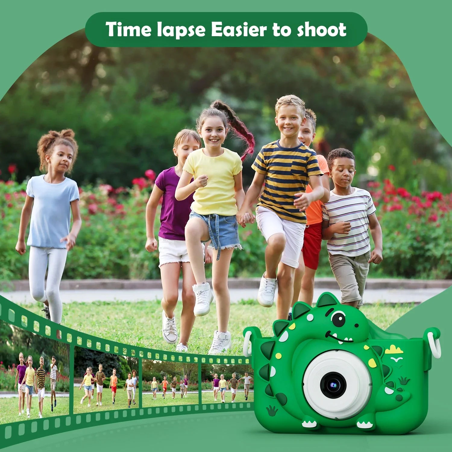 Fidtoy Kids Dinosaur Digital Camera Creative Toy for Ages 2+
