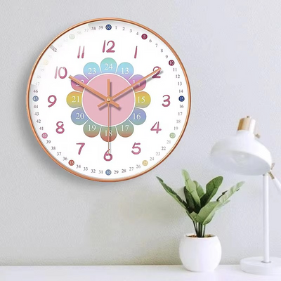 Non Ticking Home Wall Mounted Clock Wall Decor