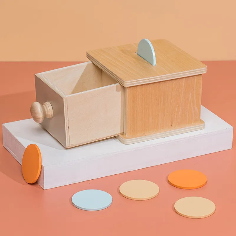 Juguete de bloques de construcción de madera coloridos Fidtoy para niños pequeños