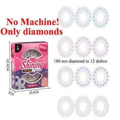 Máquina engrapadora para decoración de cabello con diamantes brillantes