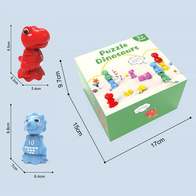 Juguete de clasificación de geometría de dinosaurios y coincidencia de números