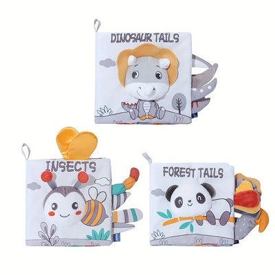 Fidtoy Soft 3D Crinkle Cloth Books | Sensory Learning Toy for Babies 0-12 Months