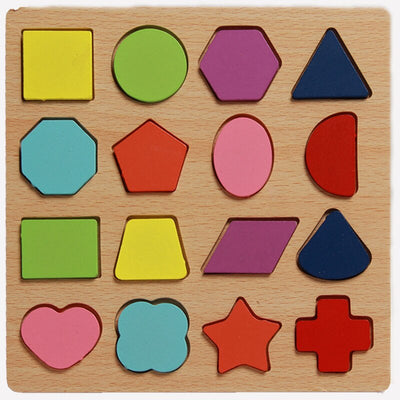 Fidtoy 3D Wooden Puzzle for Kids – Alphabet, Numbers & Shapes Learning Toy for Preschoolers 3-6 Years