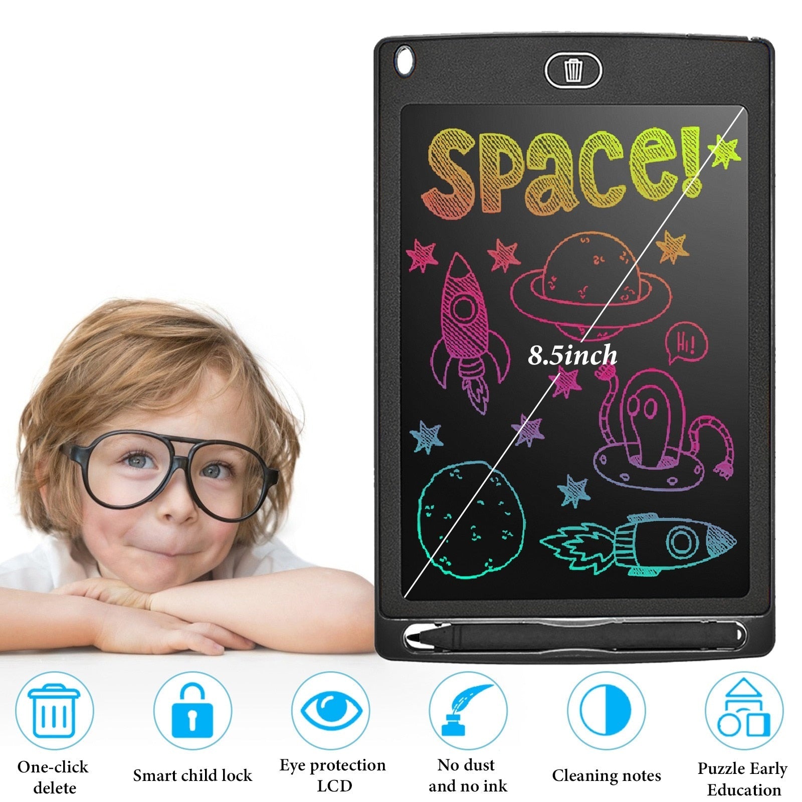 Tableta de dibujo LCD para juguetes infantiles