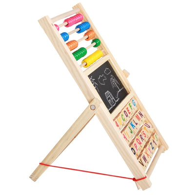 Fidtoy Montessori Tableau en bois pour apprendre à compter et à reconnaître les chiffres, jouet mathématique pour enfants de 3 à 10 ans