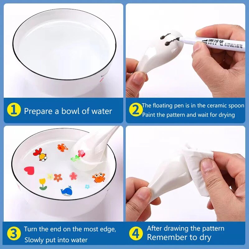 Fidtoy Magic Floating Drawing Pens Kids Water Art Creative Toy Set