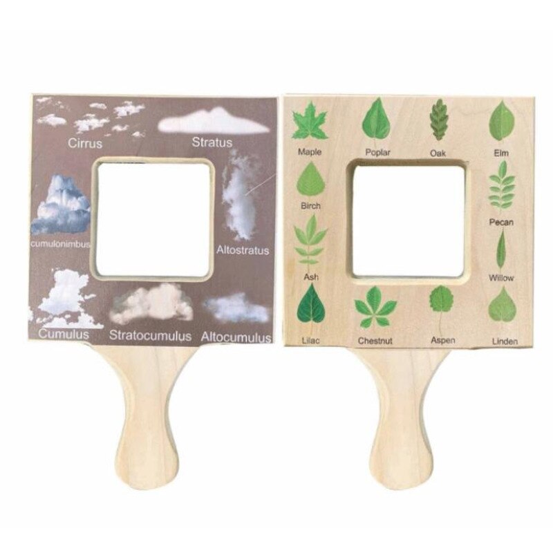 Fidtoy Montessori Guía de la Naturaleza para Niños Juguete de Aprendizaje al Aire Libre