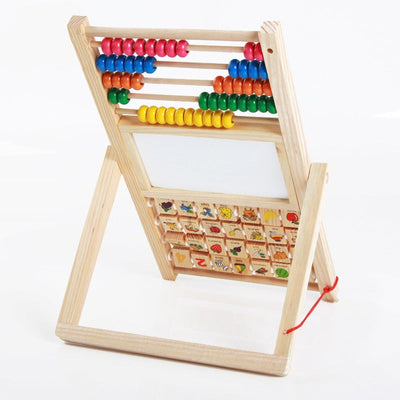 Fidtoy Montessori Tableau en bois pour apprendre à compter et à reconnaître les chiffres, jouet mathématique pour enfants de 3 à 10 ans