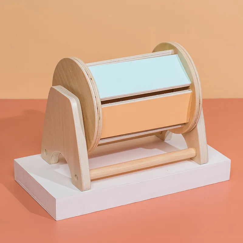 Juguete de bloques de construcción de madera coloridos Fidtoy para niños pequeños