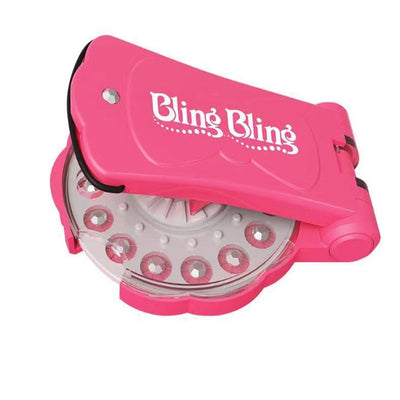 Máquina engrapadora para decoración de cabello con diamantes brillantes