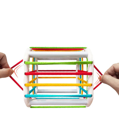 Fidtoy Shape Sorter Toy Montessori Sensory Learning Cube