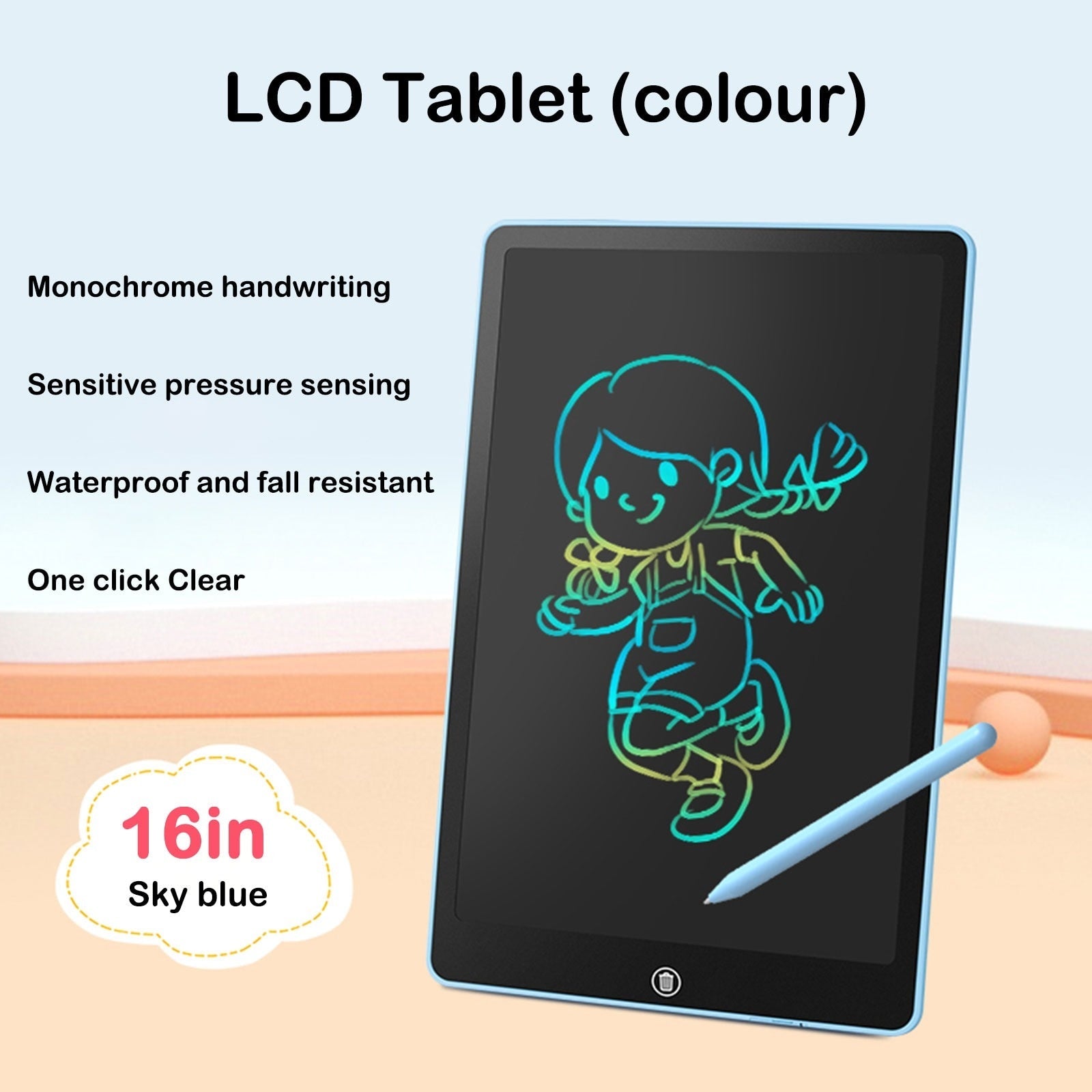 Tableta de dibujo LCD para juguetes infantiles