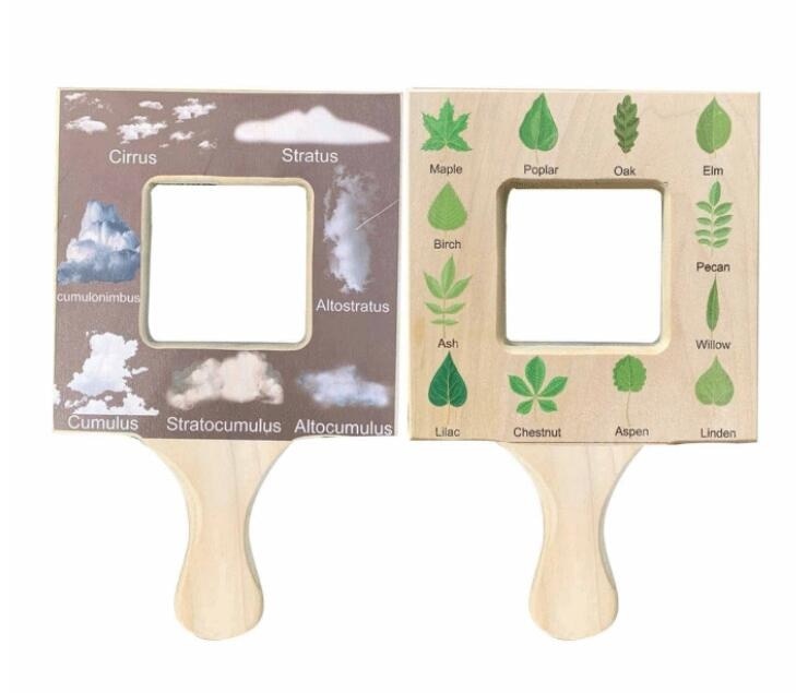 Fidtoy Montessori Guía de la Naturaleza para Niños Juguete de Aprendizaje al Aire Libre