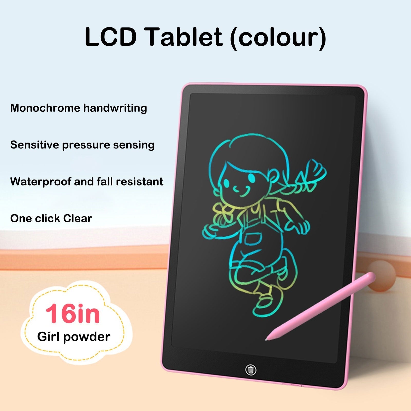 Tableta de dibujo LCD para juguetes infantiles