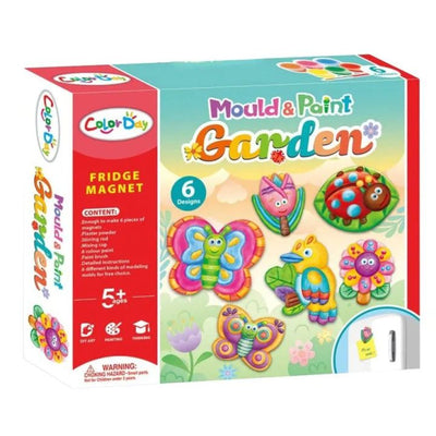 Kit de manualidades de jardín para niños Fidtoy Mould and Paint