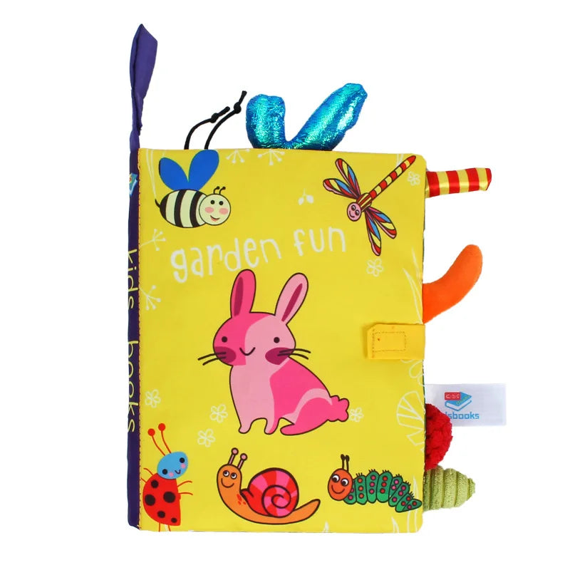 Fidtoy Soft 3D Crinkle Cloth Books | Sensory Learning Toy for Babies 0-12 Months
