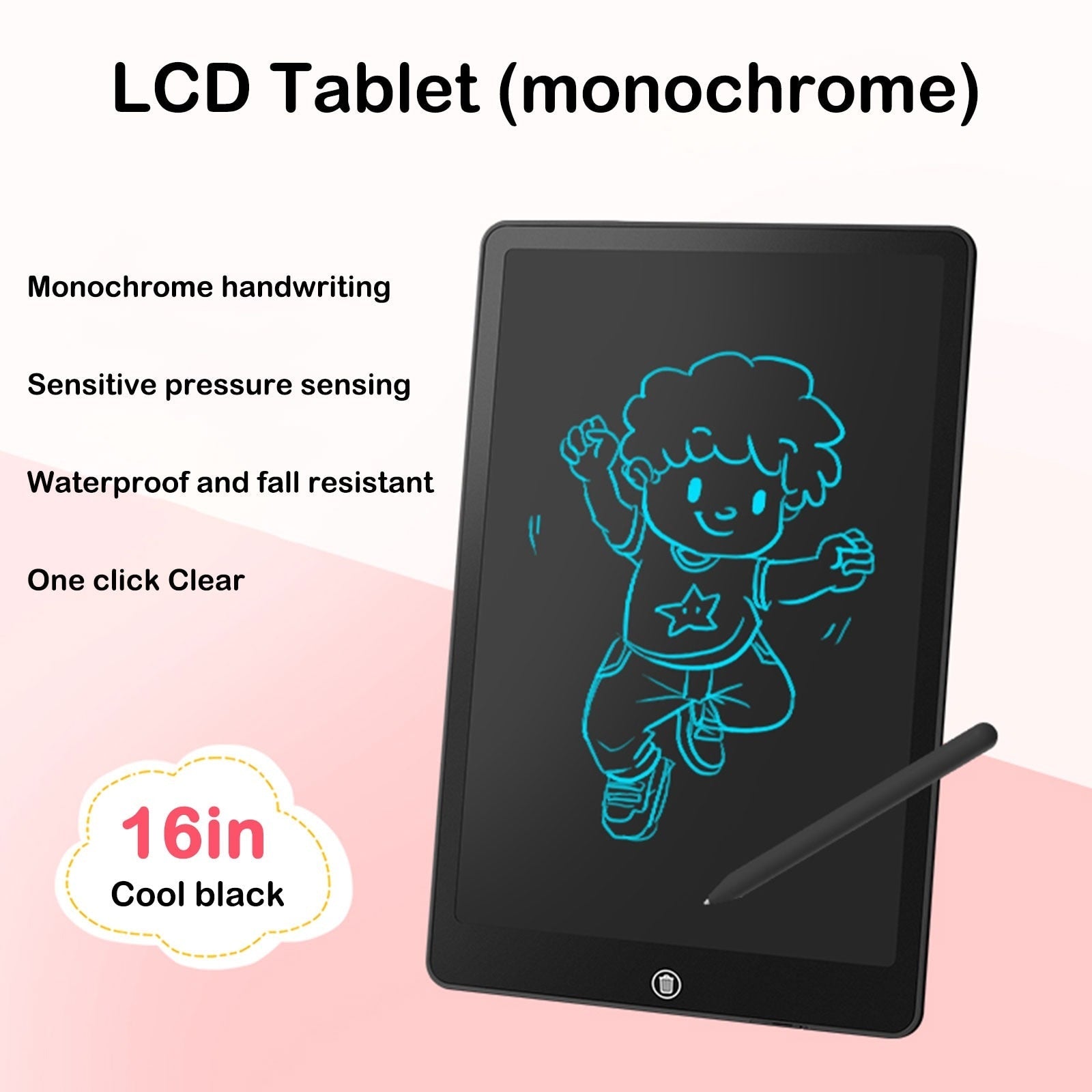 Tableta de dibujo LCD para juguetes infantiles