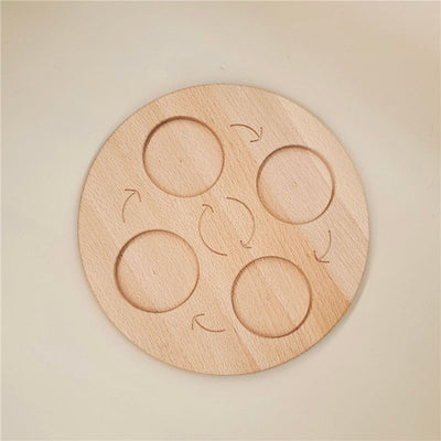 Fidtoy Montessori Life Cycle Board Wooden Educational Science Toy for Kids