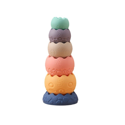 Montessori Soft Rubber Stacking Toy