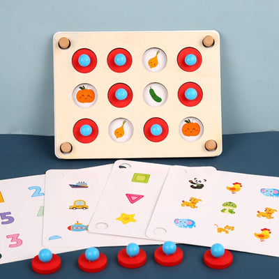 Animales de frutas de madera, juguete interactivo a juego