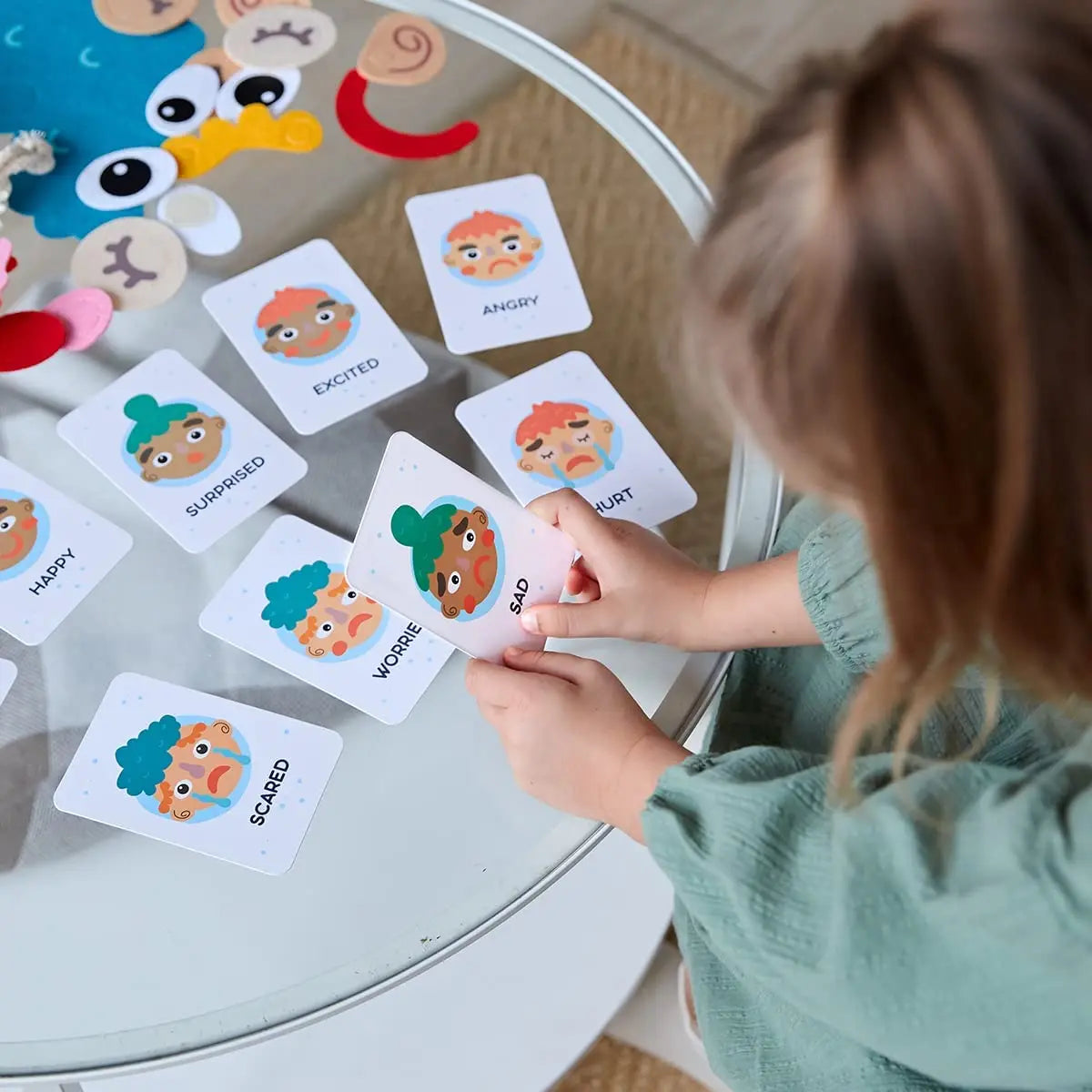 Fidtoy Facial Expression Game Montessori Emotion Learning Toy