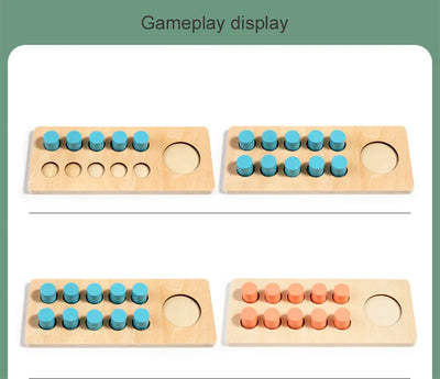 Fidtoy Ten Frame Math Game Montessori Number Learning Toy