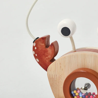Jouet à tirer Crabe™ – Jouer & Apprendre – Crabe en bois