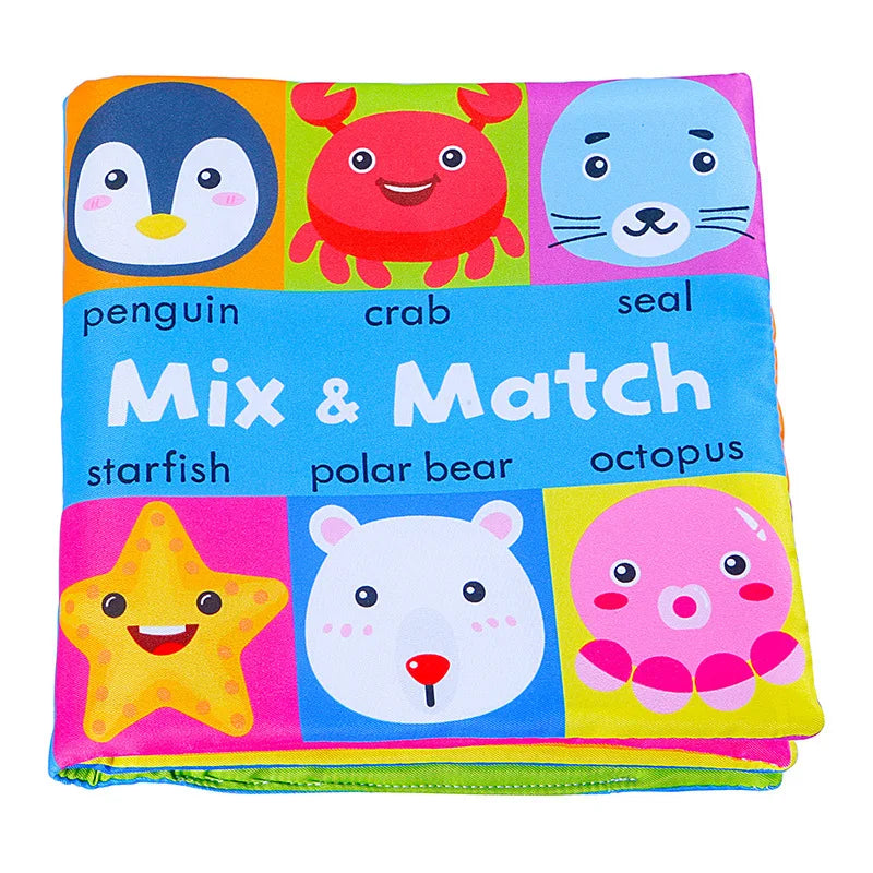 Fidtoy Soft 3D Crinkle Cloth Books | Sensory Learning Toy for Babies 0-12 Months