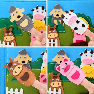 Montessori Wooden Busy Book for Toddlers – Dressing Skills Learning Toy