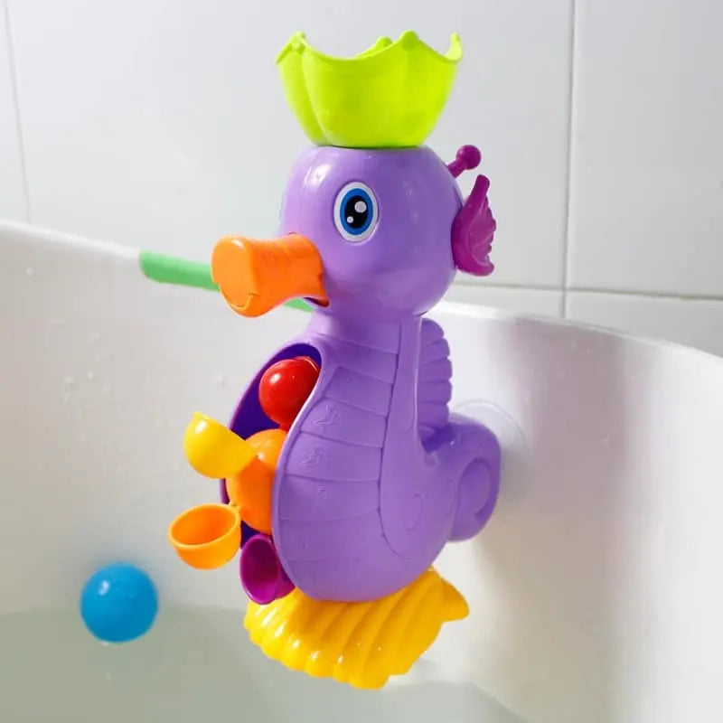Fidtoy Seahorse Bath Shower Toy Montessori Sensory Water Play Bath Toy for Toddlers