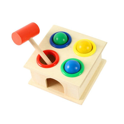 Juguete de Bolas con Martillo de Madera para Niños