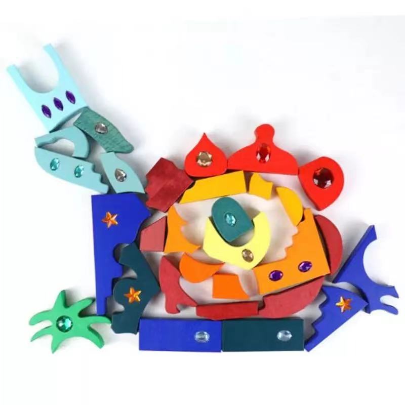 Wooden Sparkling Mandala - Orient Open ended wooden toys
