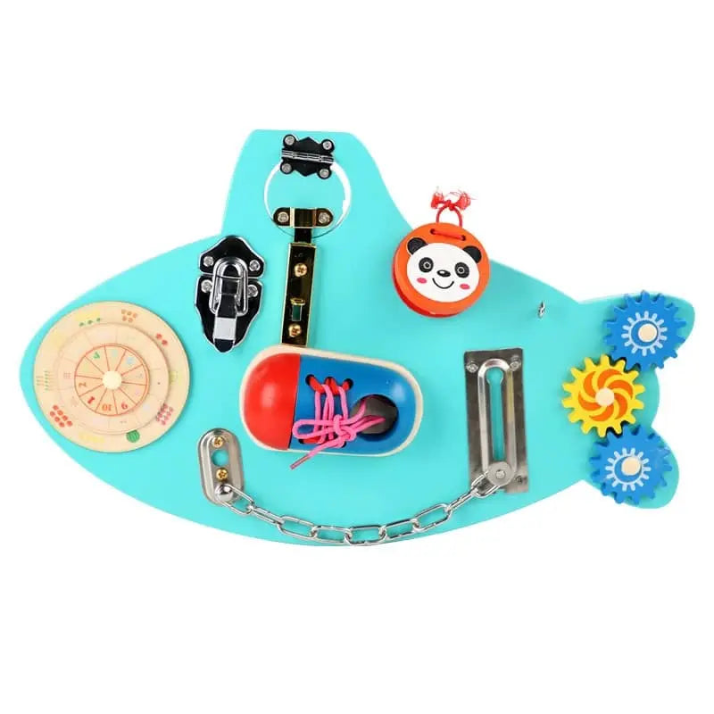Fidtoy Underwater Activity Board Montessori Busy Board for Toddlers