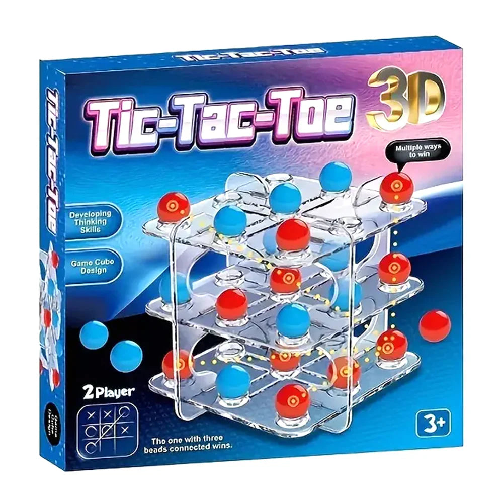 Fidtoy 3D Tic-Tac-Toe Mind Twisting Game for Kids