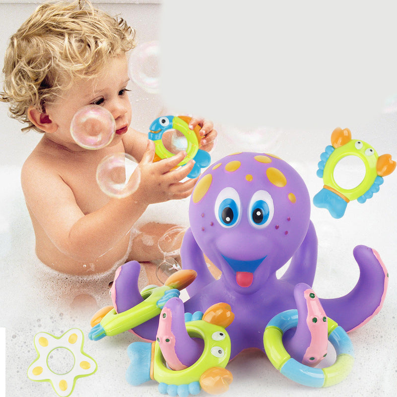 Fidtoy Octopus Bath Toy Set for Toddlers