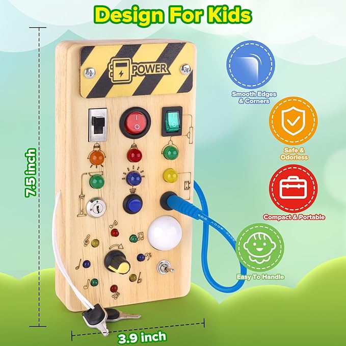 Fidtoy Montessori Switch Board for Toddlers