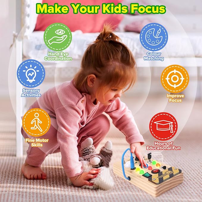Fidtoy Montessori Switch Board for Toddlers