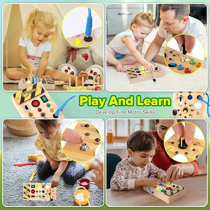 Fidtoy Montessori Switch Board for Toddlers