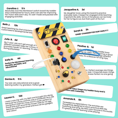 Fidtoy Montessori Switch Board for Toddlers