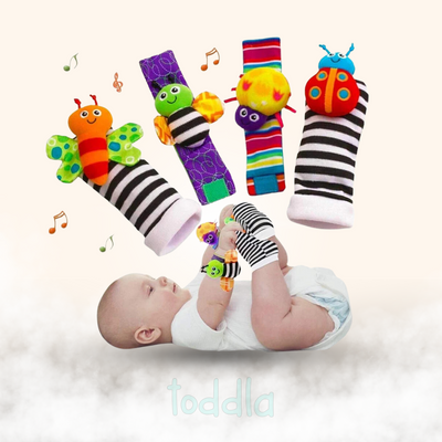 Juego de sonajeros para muñecas y pies de bebé Fidtoy
