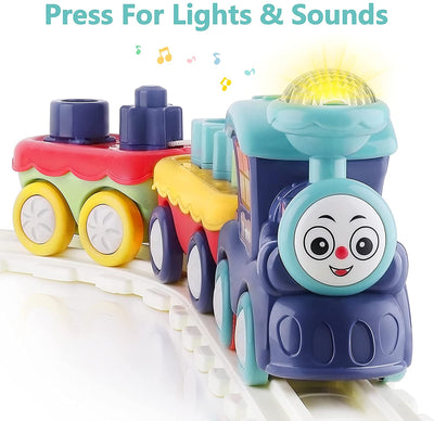 Fidtoy Train Musical avec Blocs de Construction pour Tout-petits