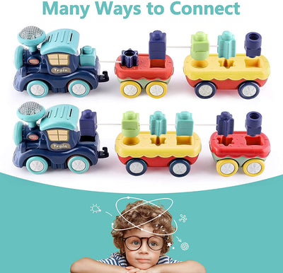 Fidtoy Train Musical avec Blocs de Construction pour Tout-petits