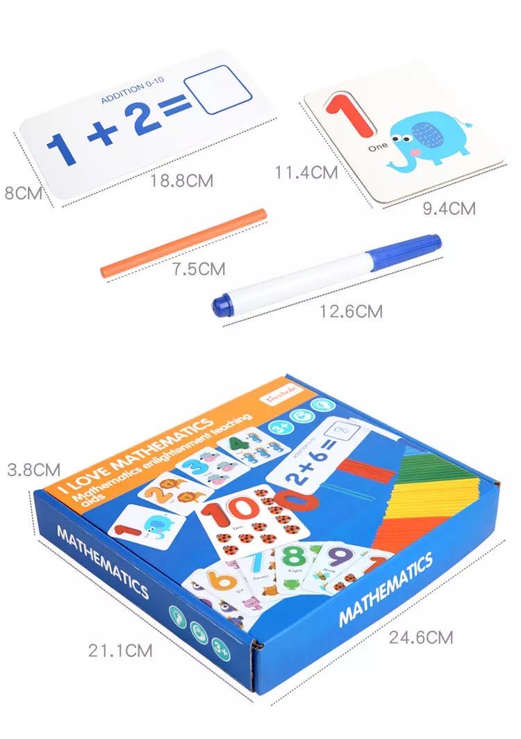 Jeu d'orthographe Treehole/J'aime les Mathématiques - Jouets Éducatifs Mathématiques