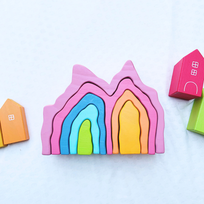 Wooden Stacking Great Barrier Coral Reef Block Playroom Décor