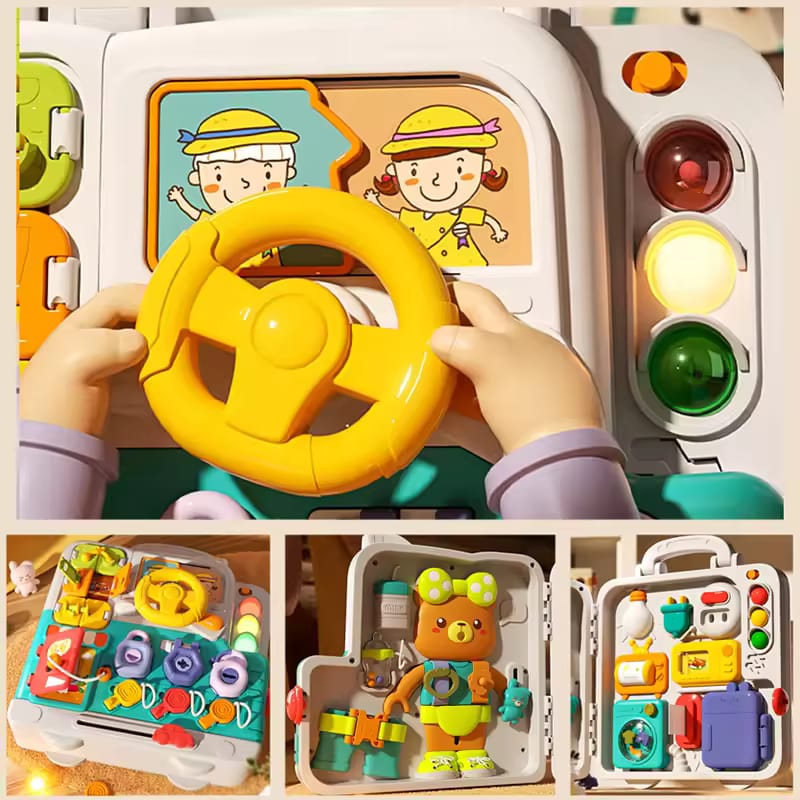 Fidtoy Mega Multi-activity Sensory Light and Sound Busy Kit for Babies Montessori Early Learning Play